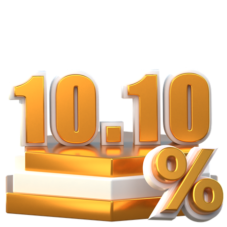 Mega Sale 10 10  3D Icon