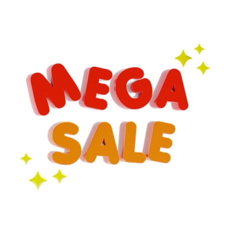 Mega sale  3D Icon