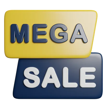 Mega Sale Discount 3D Icon