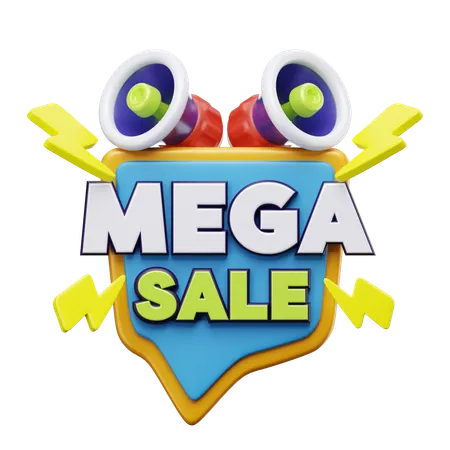 Mega-Sale  3D Icon