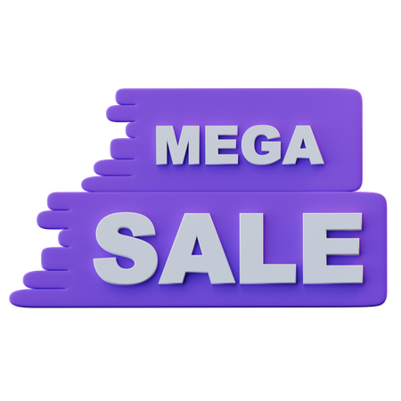 Mega-Sale  3D Icon