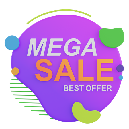 Mega-Sale  3D Icon