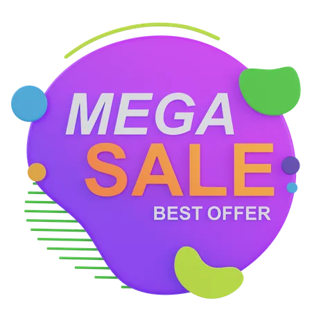 Mega-Sale  3D Icon