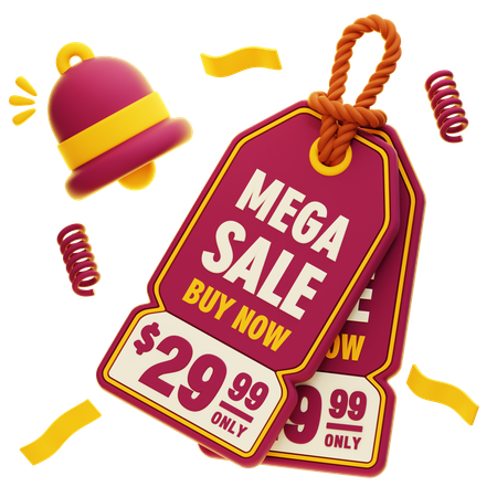 Mega Sale  3D Icon