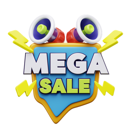 Mega Sale  3D Icon