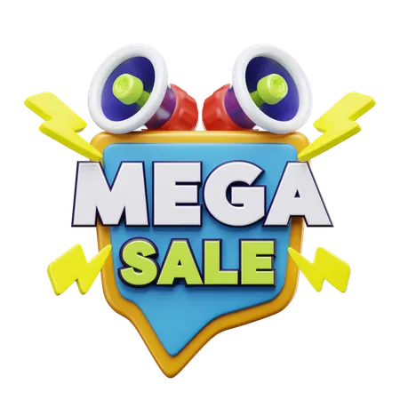 Mega Sale  3D Icon