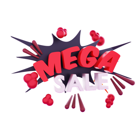 Mega Sale  3D Icon