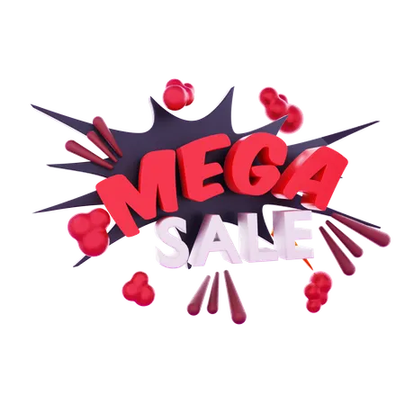 Mega Sale  3D Icon