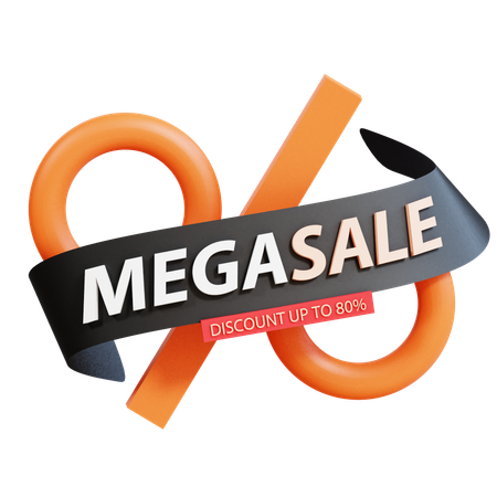 Mega Sale  3D Icon