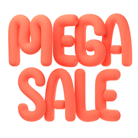 Mega sale  3D Icon