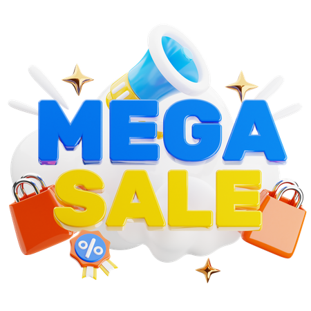 Mega Sale  3D Icon