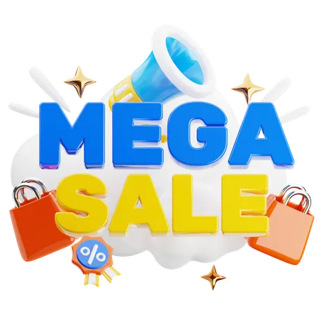 Mega Sale  3D Icon