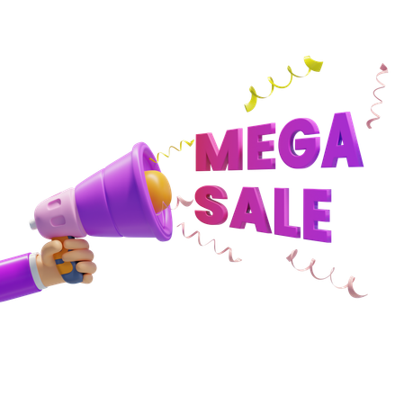 Mega Sale  3D Icon