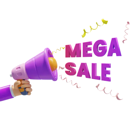 Mega Sale  3D Icon