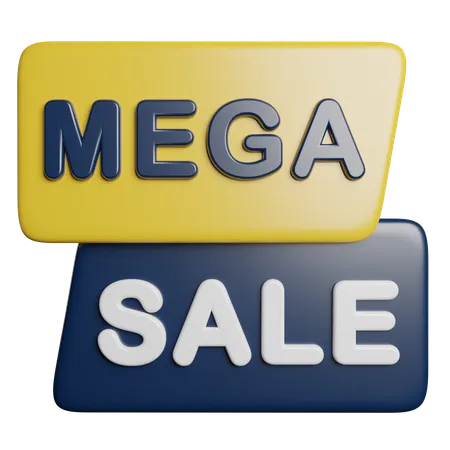 Mega Sale  3D Icon