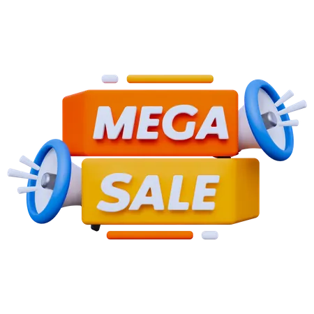 Mega Sale  3D Icon