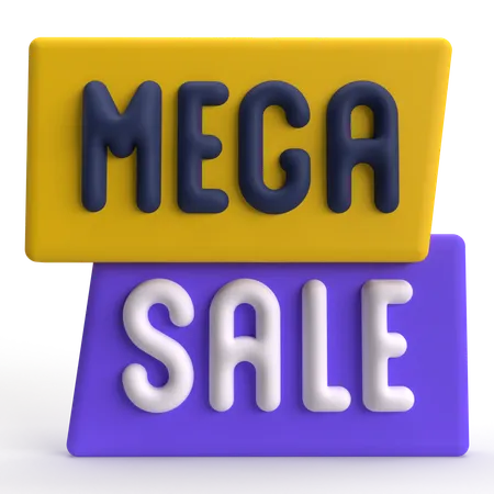 Mega Sale  3D Icon