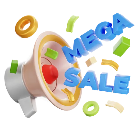 Mega Sale  3D Icon