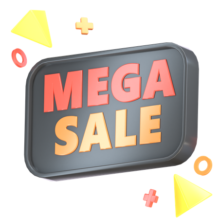 Mega Sale  3D Icon