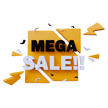 Mega Sale  3D Icon