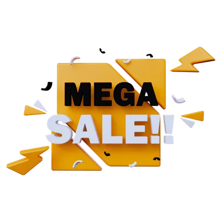Mega Sale  3D Icon