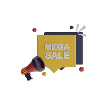 Mega Sale  3D Icon