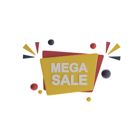Mega Sale  3D Icon