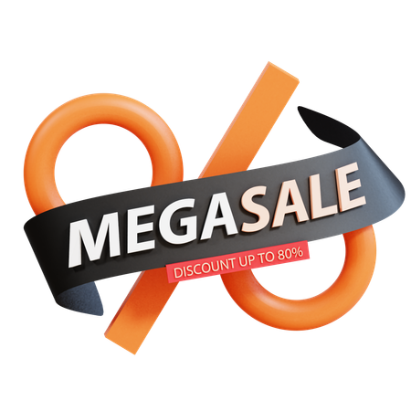 Mega Sale  3D Icon