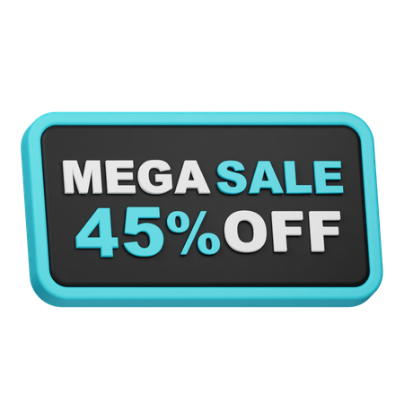 Mega Sale 45 Off  3D Icon