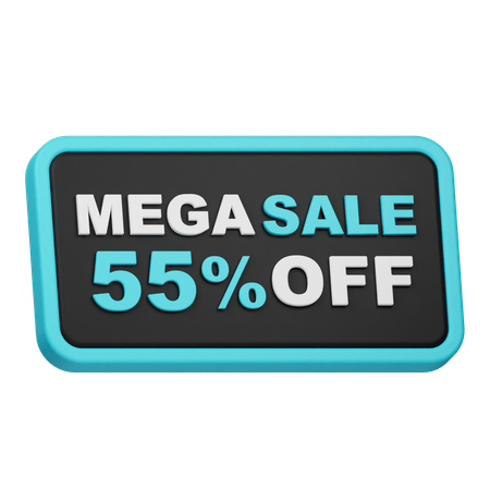 Mega Sale 55 Off  3D Icon