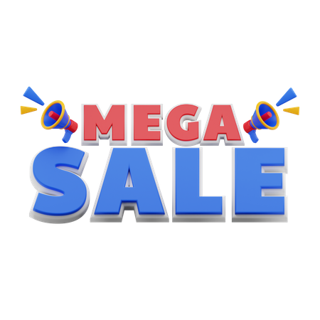 Mega sale 3D Icon