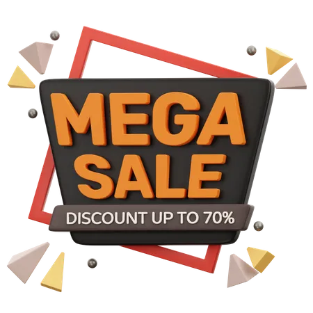 Mega-Sale  3D Icon