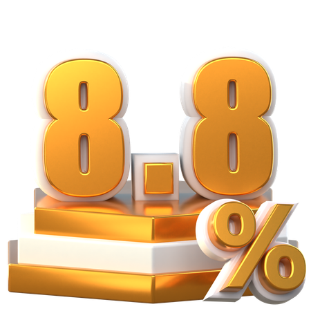 Mega Sale 8 8  3D Icon