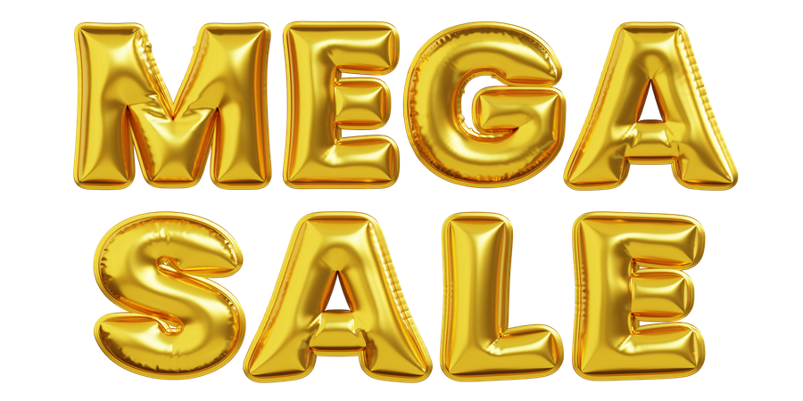 Mega Sale Announcement  3D Icon