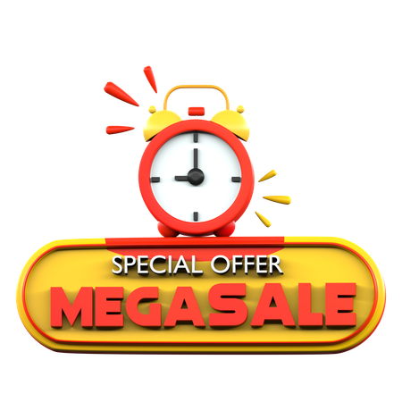 Mega sale shopping  3D Icon