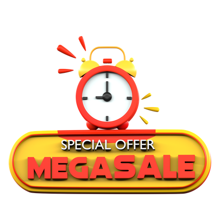 Mega sale shopping  3D Icon