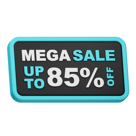 Mega Sale Up To 85 Off  3D Icon