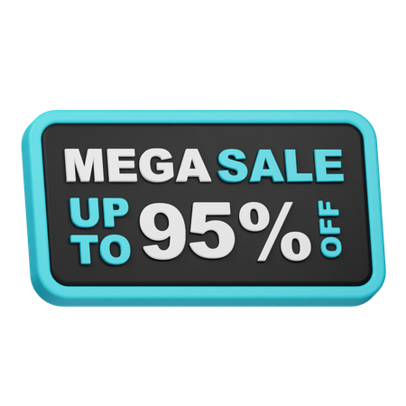 Mega Sale Up To 95 Off  3D Icon