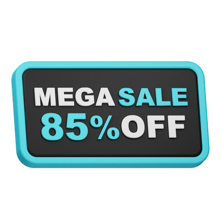 Mega liquidação 85 off  3D Icon