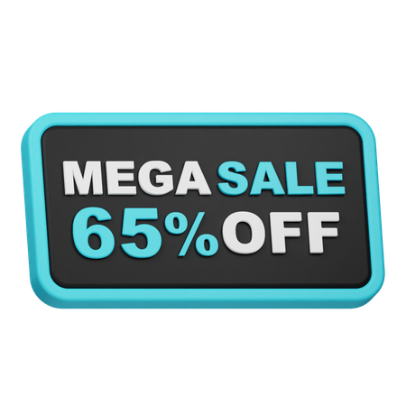 Mega venta 65 de descuento  3D Icon