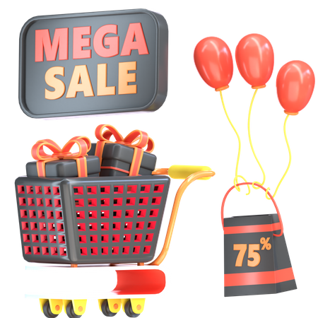 Mega Venta  3D Icon