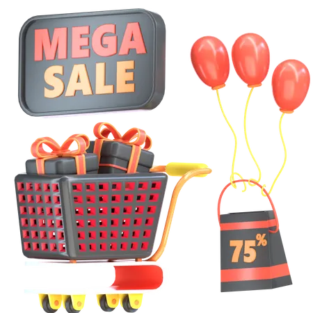 Mega Venta  3D Icon