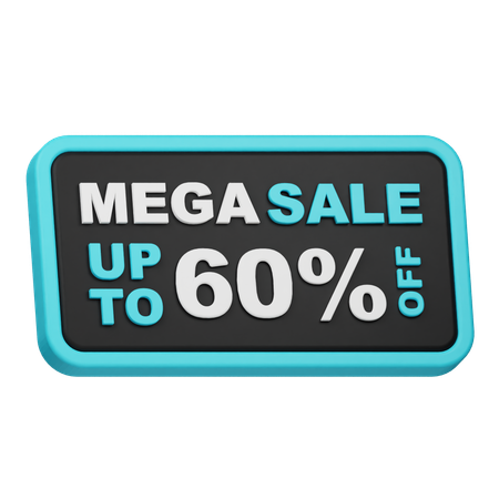 Mega venta hasta 60 de descuento  3D Icon