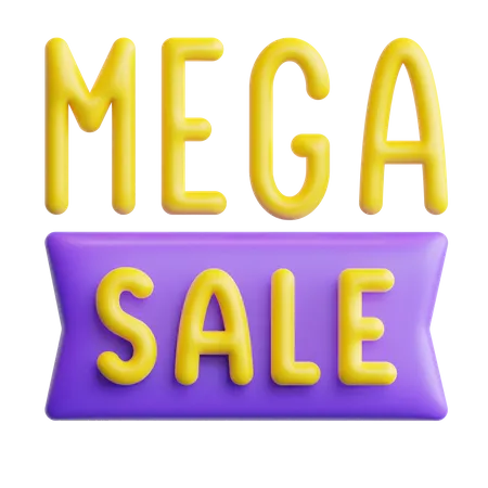 Insignia de mega venta  3D Icon