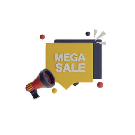 Méga vente  3D Icon