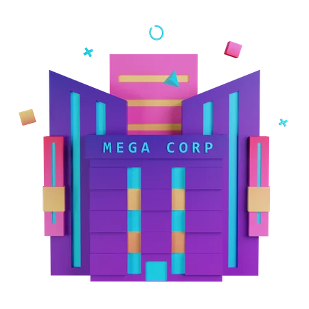 Megacorporación  3D Illustration