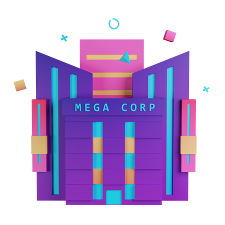 Megacorporation 3D Illustration