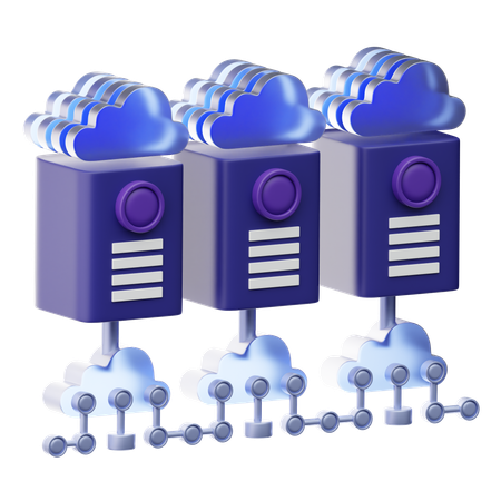 Mégadonnées en nuage  3D Icon
