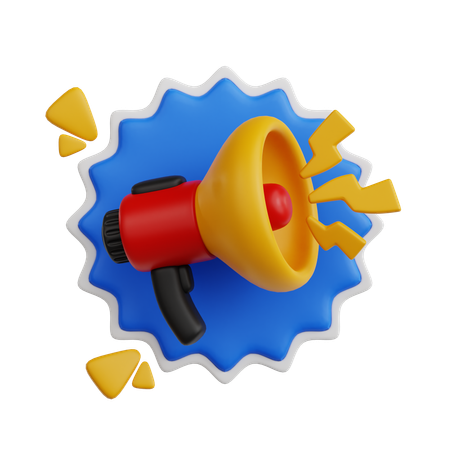 Megafone  3D Icon