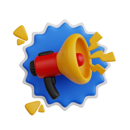 Megafone  3D Icon